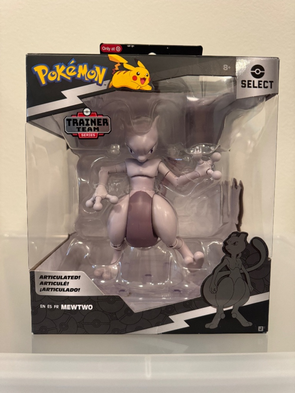 Pokémon Select Mewtwo Trainer Team Series 12 Target Exclusive Figure New Sealed